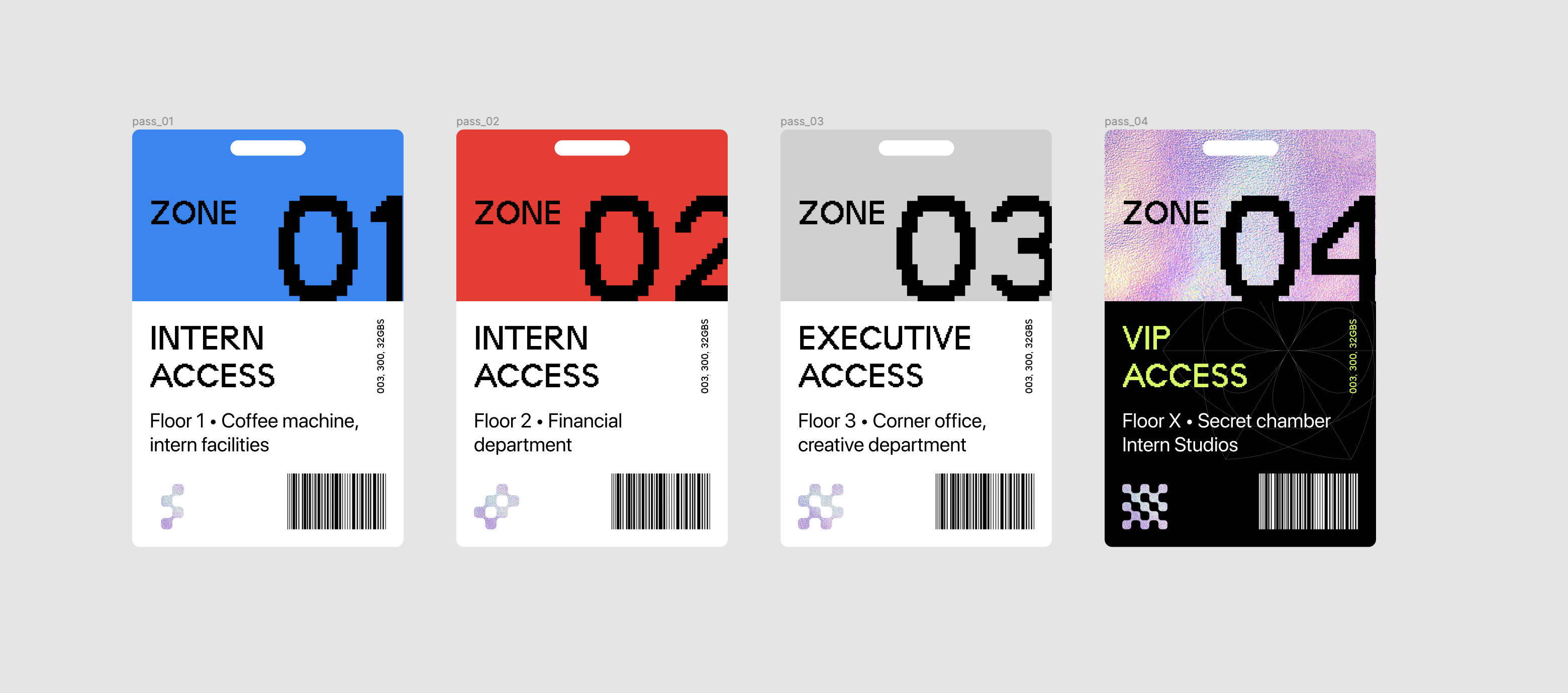 Intern Studios Access Cards
